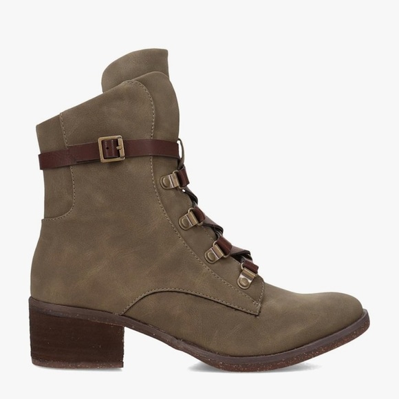 Korks utilitarian chic Reese comfort lace up boot Utility farmhand sophisticated - Picture 9 of 9